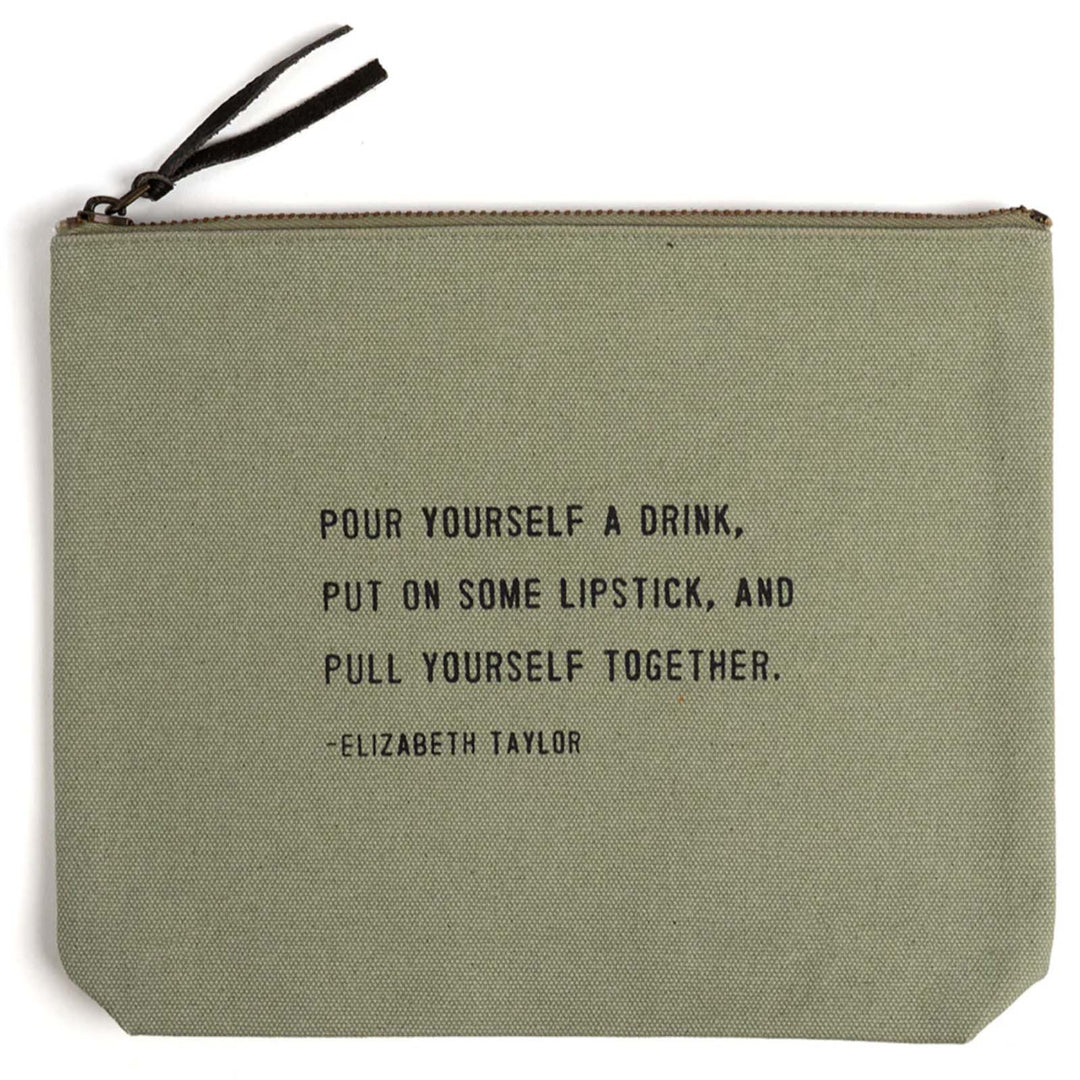 Canvas Zip Bag - Pull Yourself Together