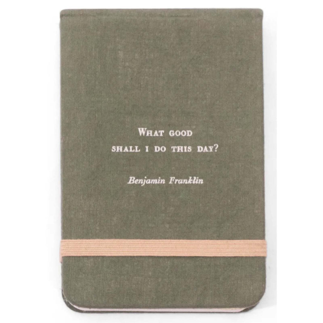Fabric Notebook - Benjamin Franklin