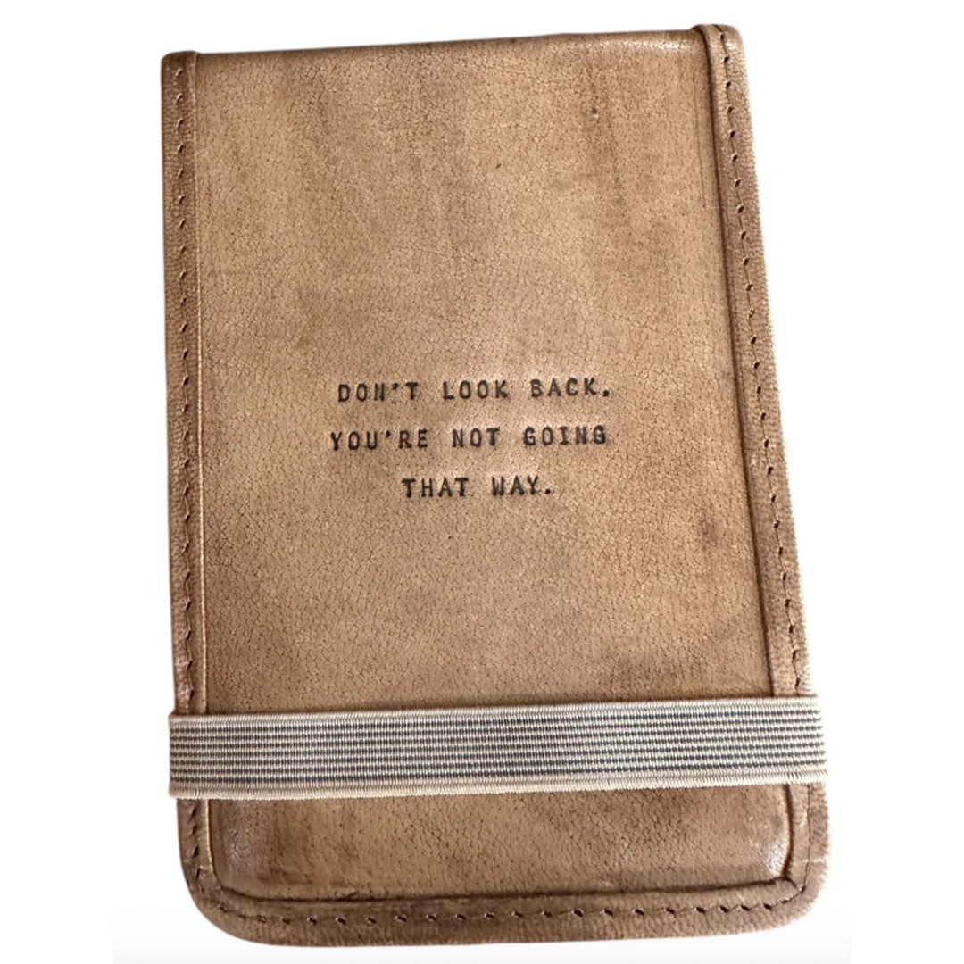 Mini Leather Journal - Don't Look Back