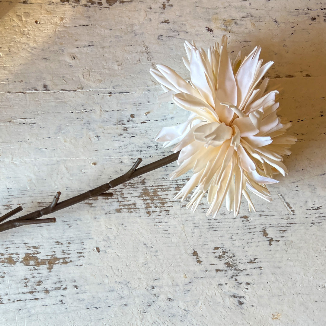 Dahlia Real Touch Stem, Cream