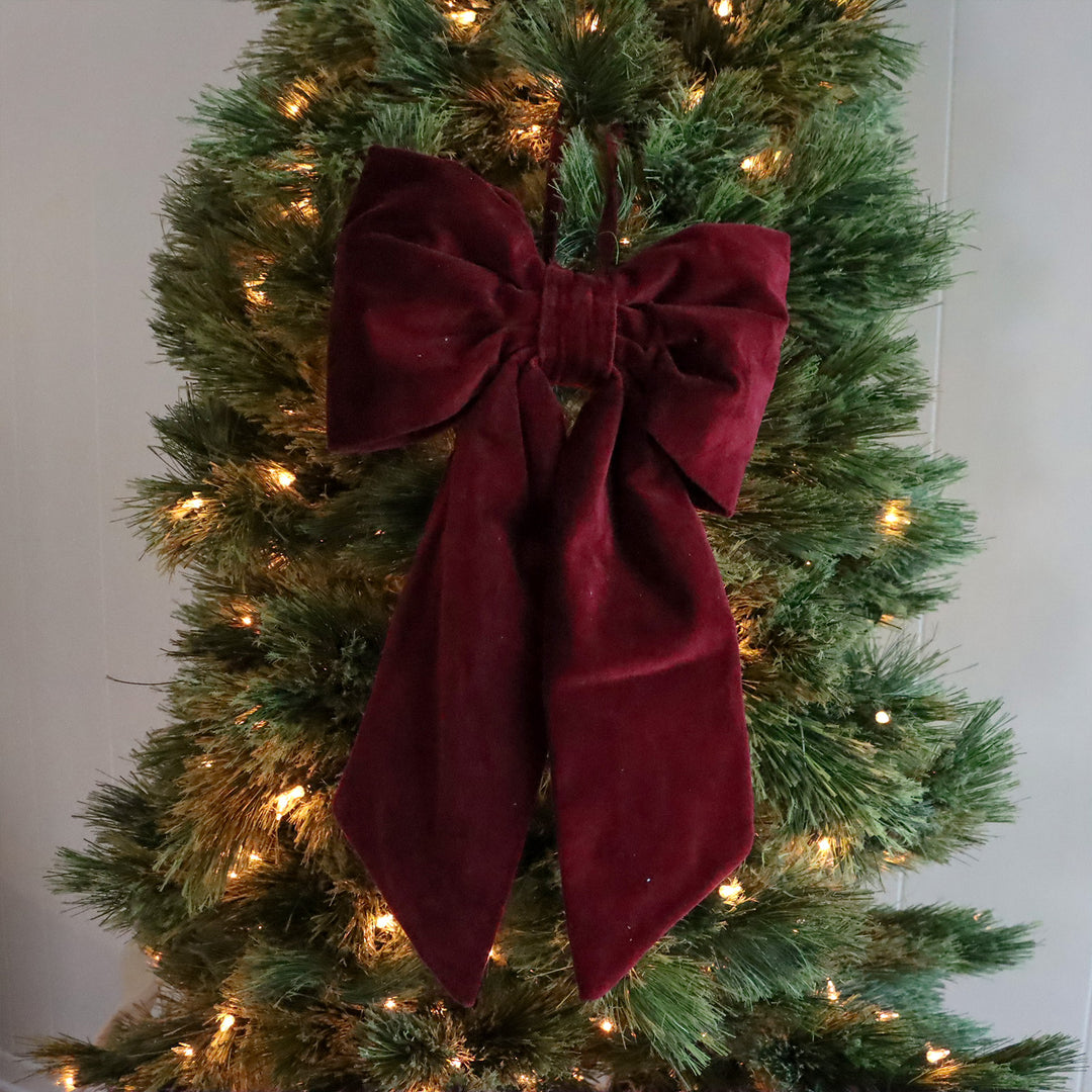 Velvet Bow - Red
