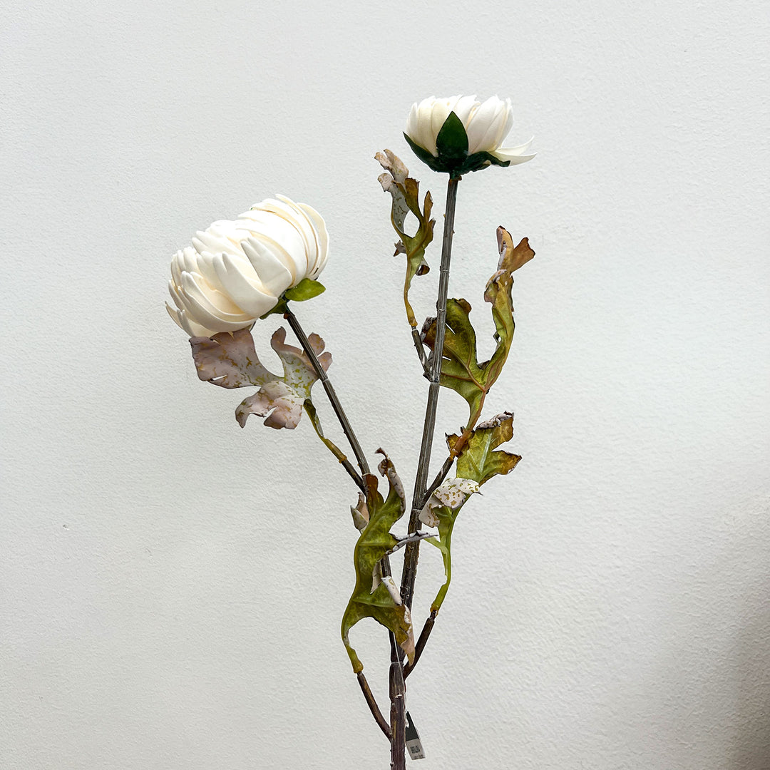 Real Touch Blooming Dahlia Spray, Cream
