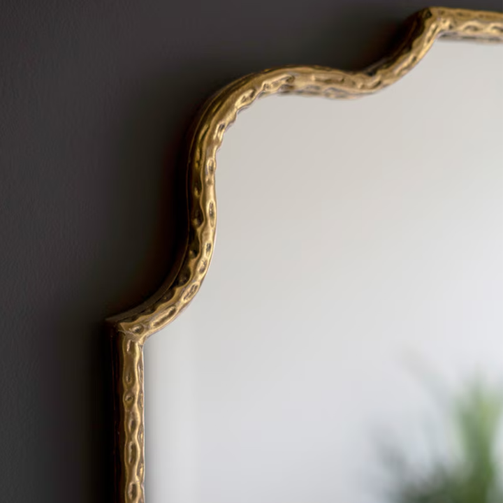 Antique Brass Mirror