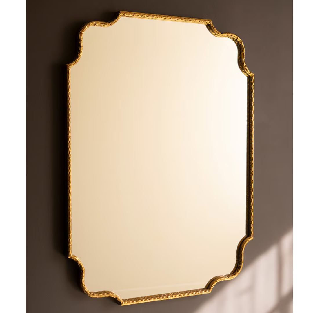 Antique Brass Mirror