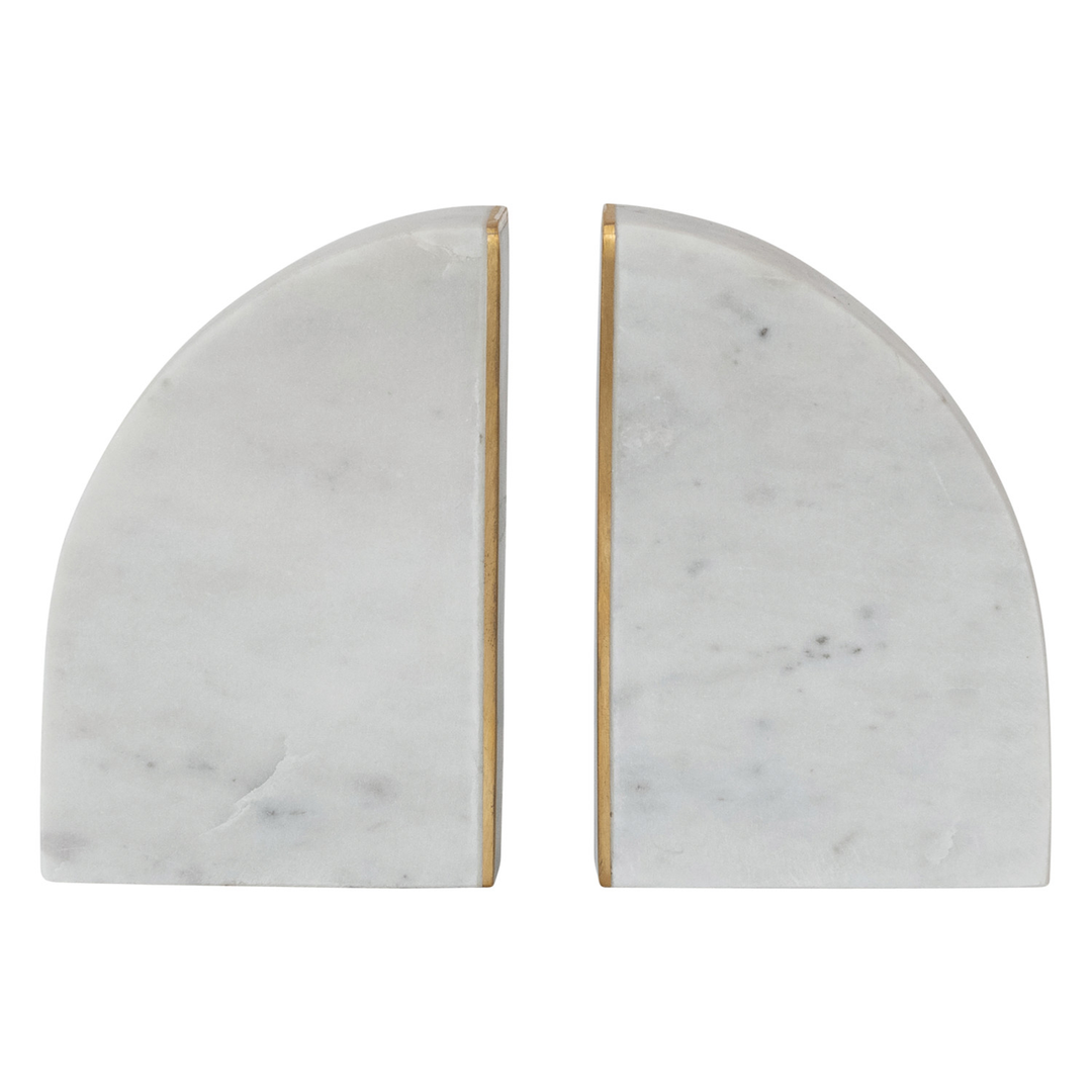 Marble & Brass Book End