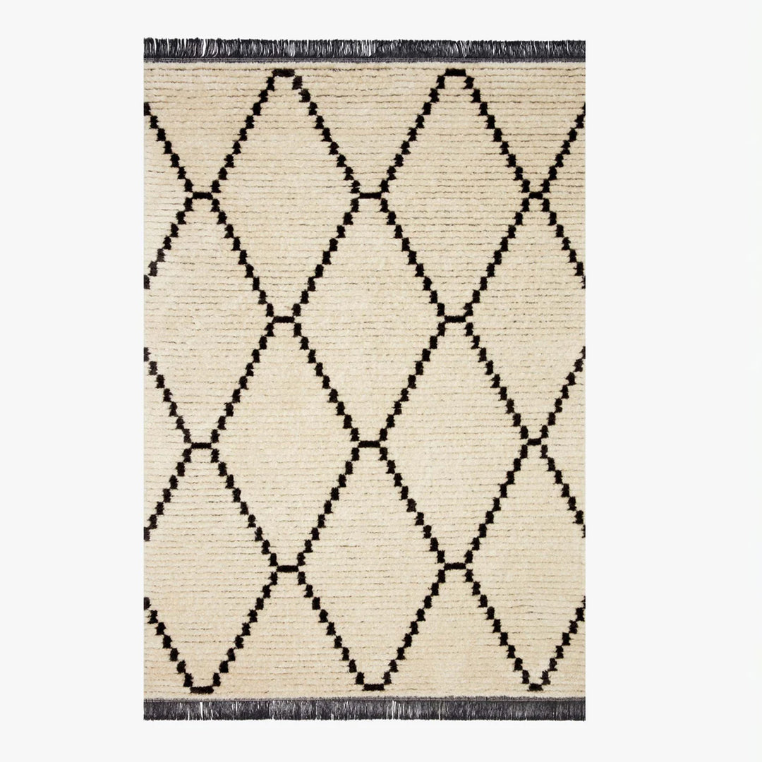 7'9" x 10' Rug - Cream/Charcoal