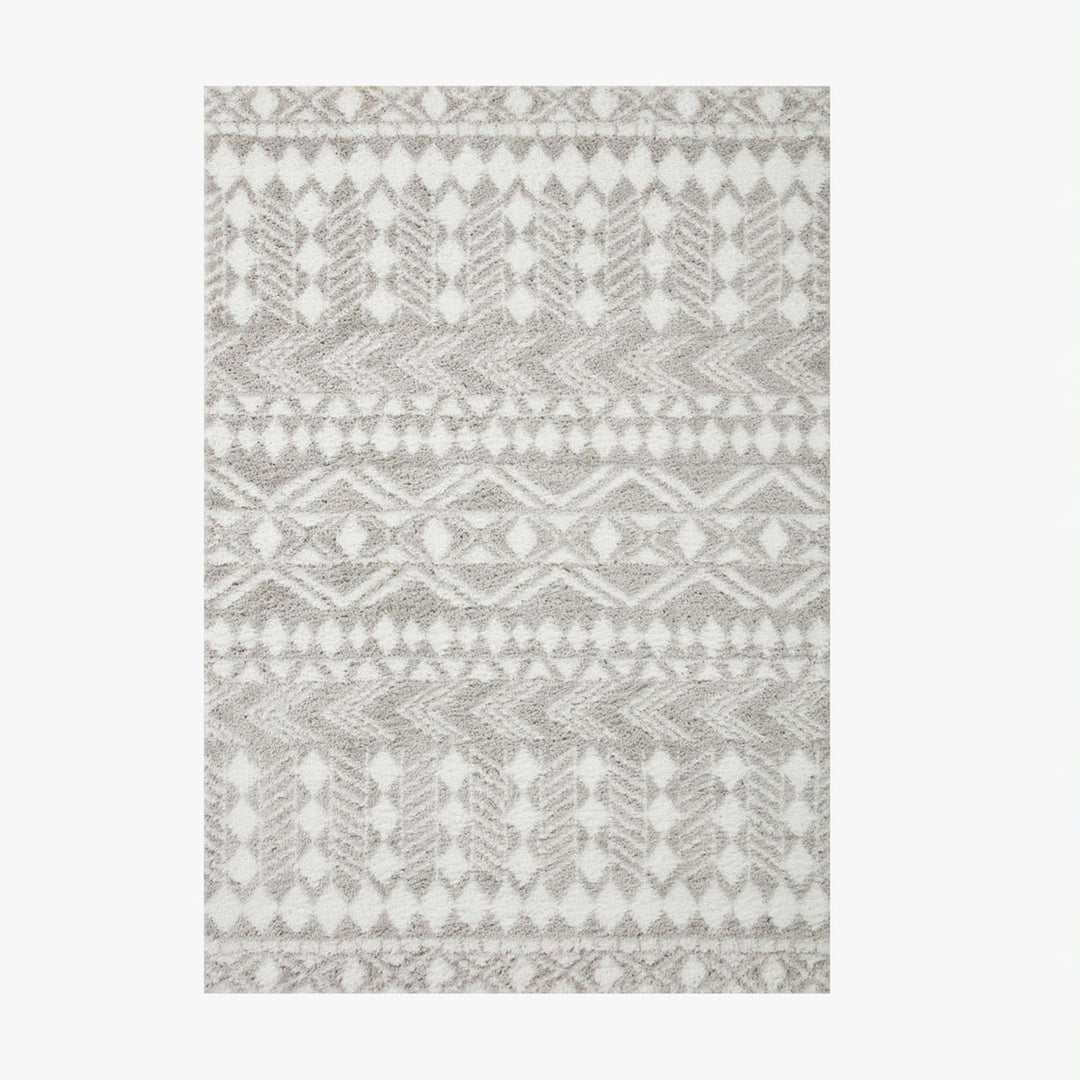 7'10" x 10' Rug - Grey/White