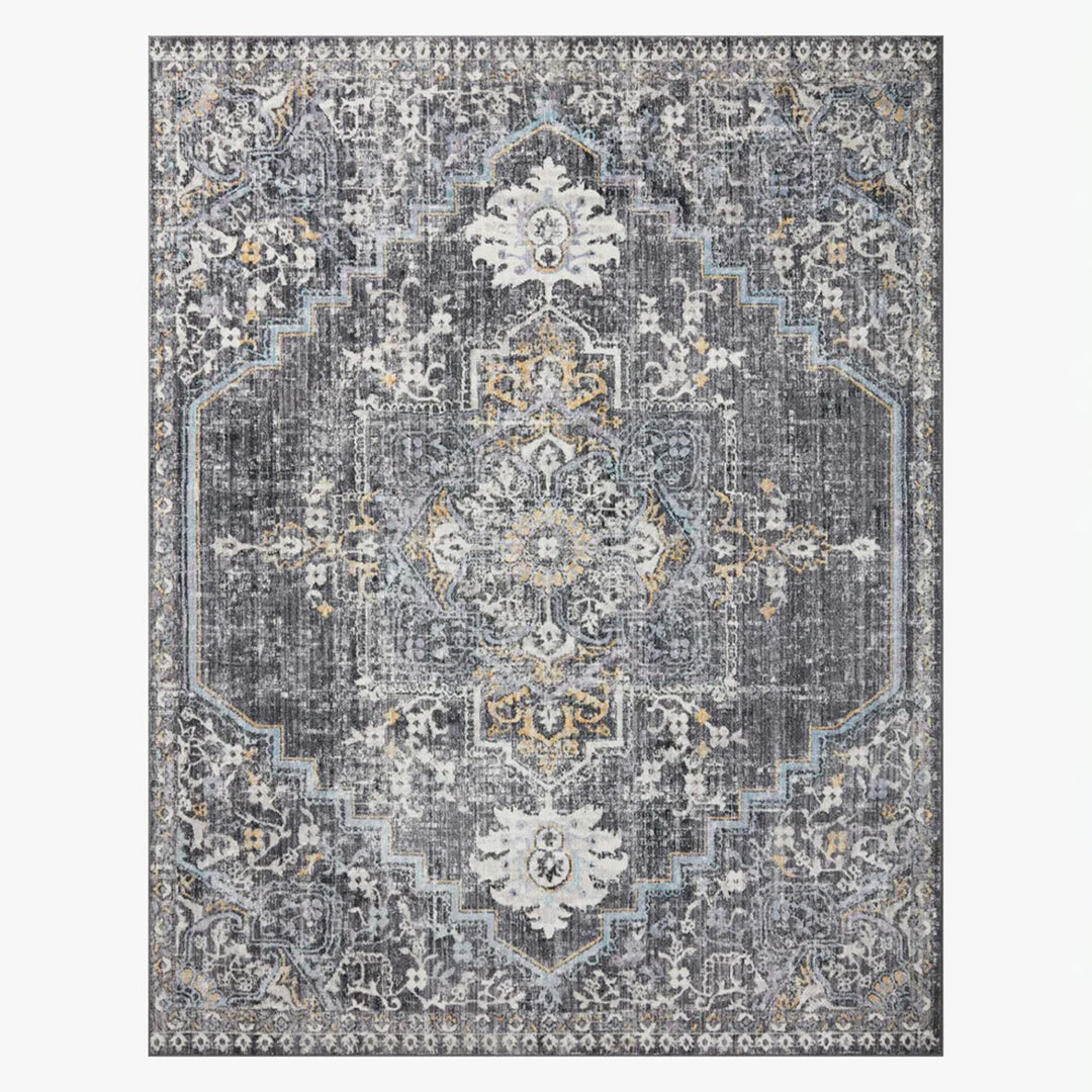 7'10" x 10' Rug - Charcoal/Gold