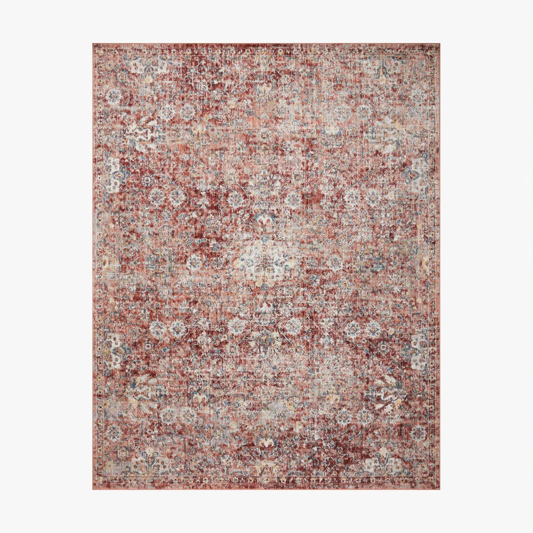 7'10" x 10' Rug - Rust/Ivory