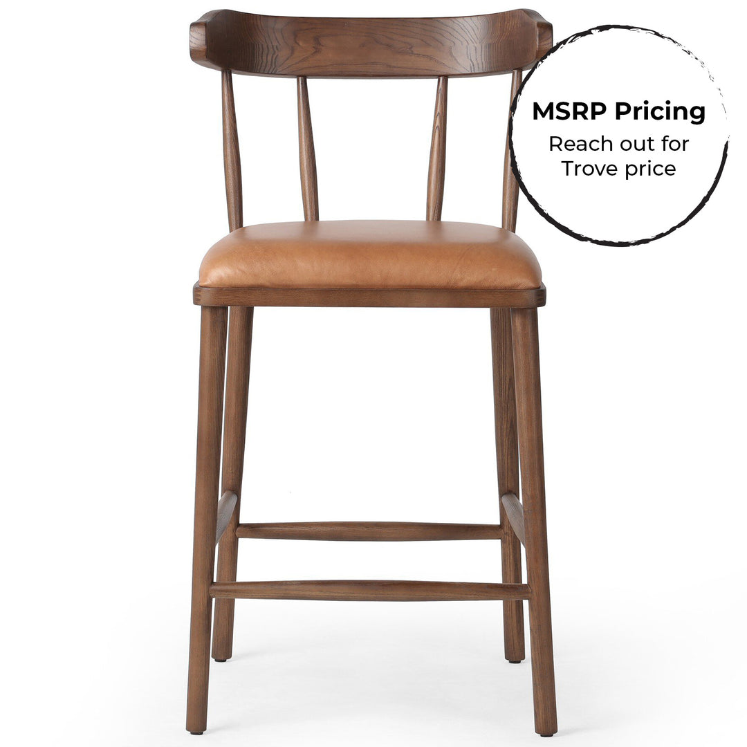 Colter Leather Stool