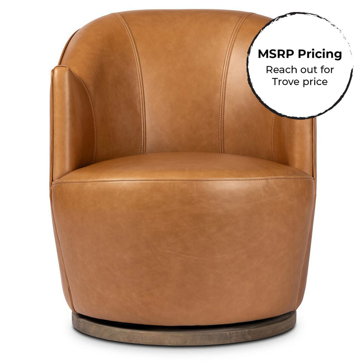 Aurora Leather Swivel Chair