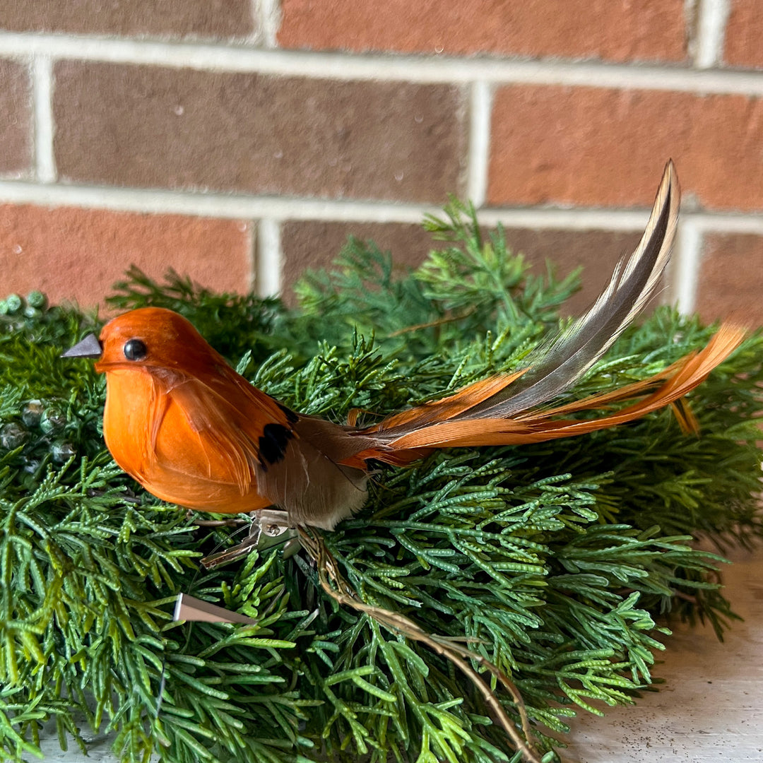 Orange Bird Ornament