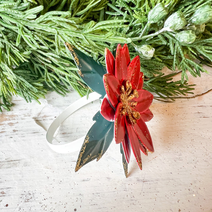 Poinsettia Napkin Ring