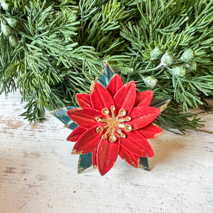 Poinsettia Napkin Ring