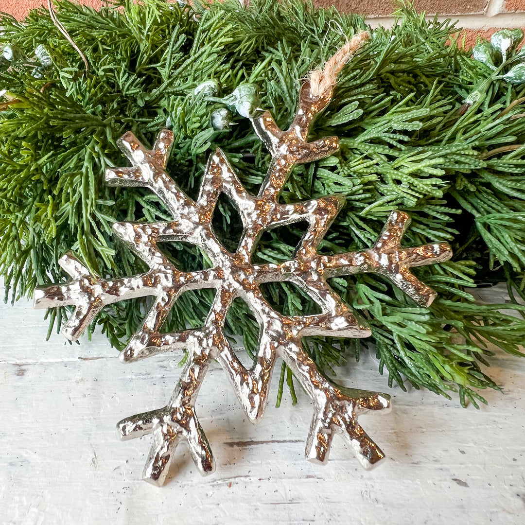 Silver Snowflake Ornament