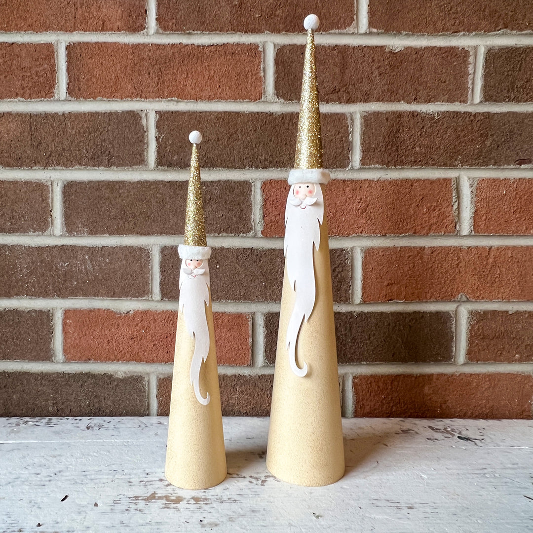 Gold Cone Santa