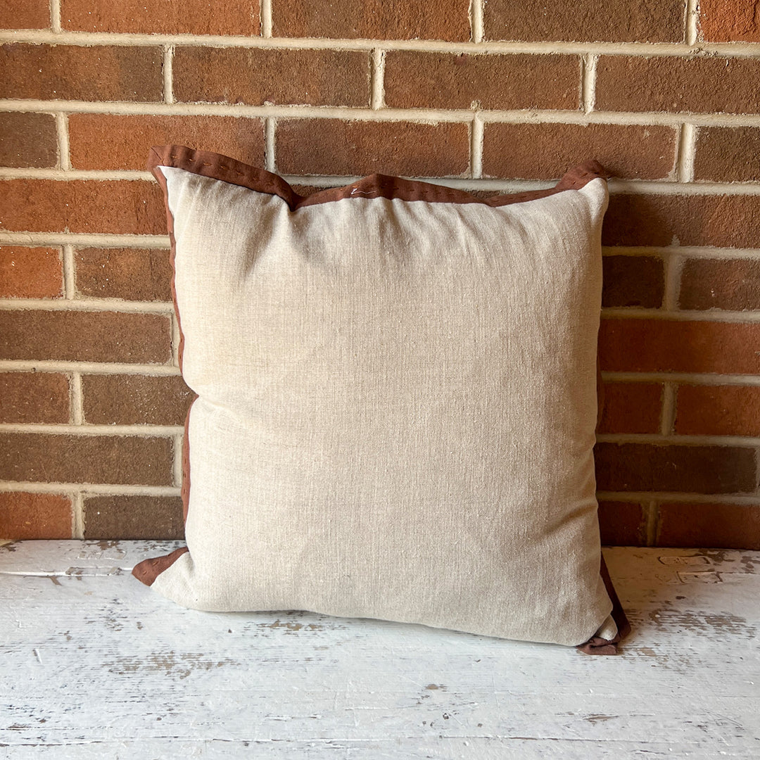 18 x 18 Pillow, Natural/Brown