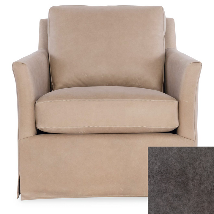 Isley Leather Swivel Chair