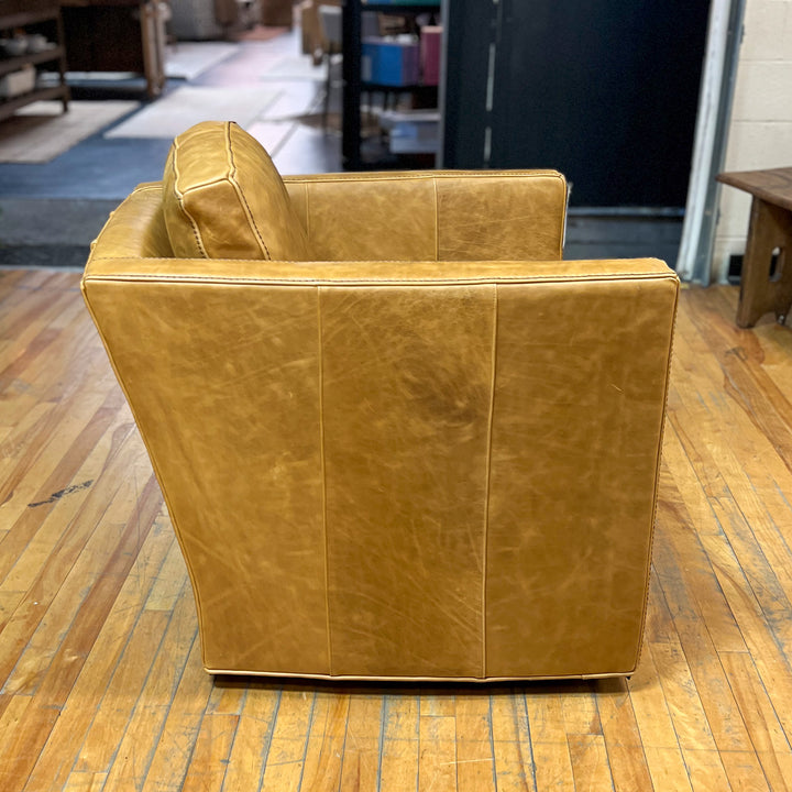 Miles Leather Swivel Chair