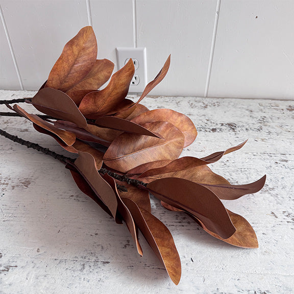 Magnolia Leaf Stem - Yellow