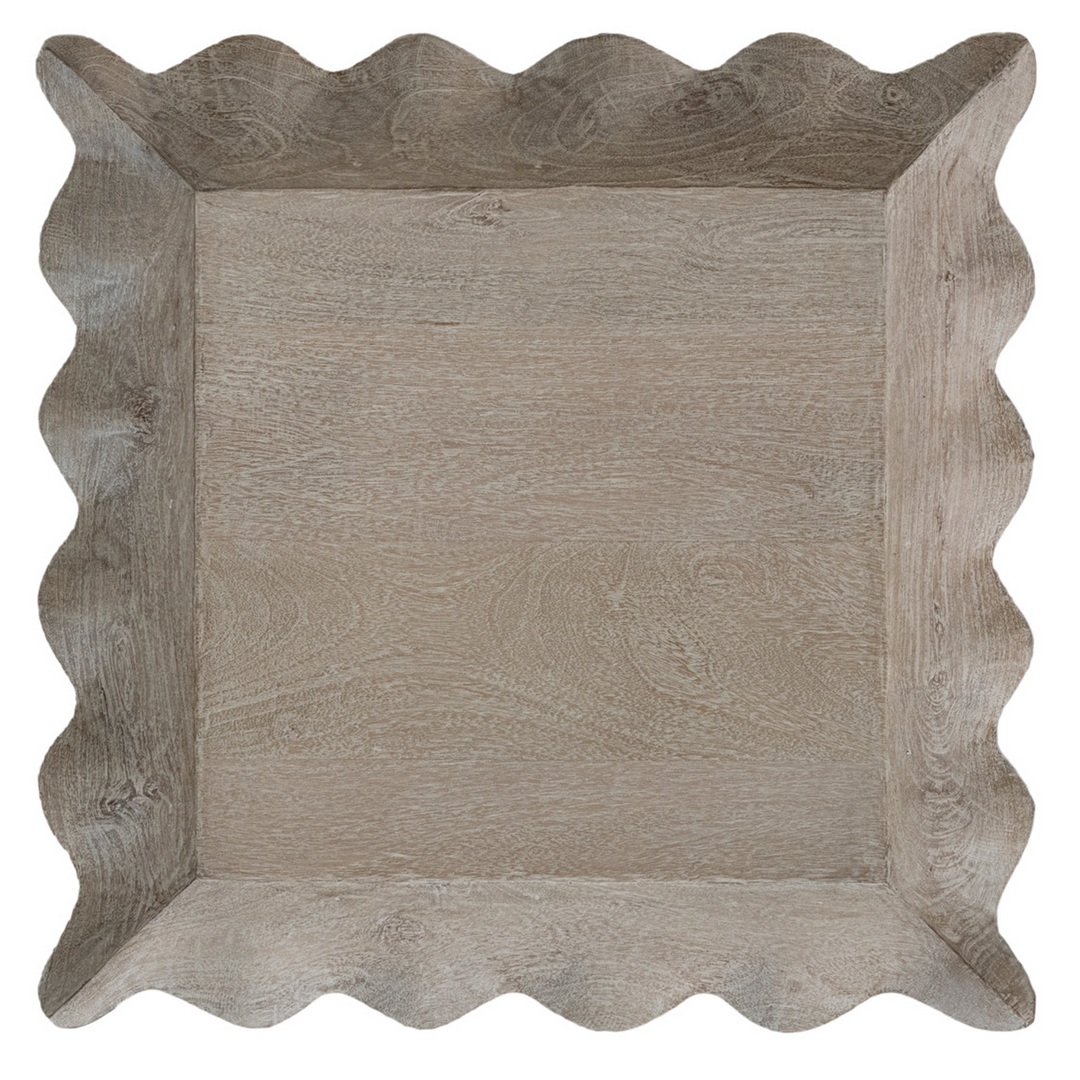 Sq. Scalloped Tray