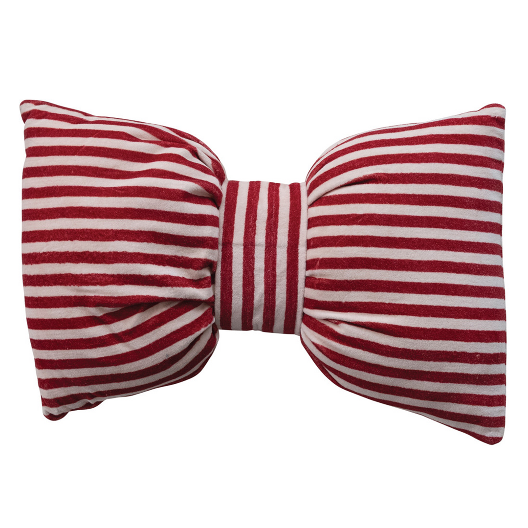 Cotton Velvet Bow Pillow