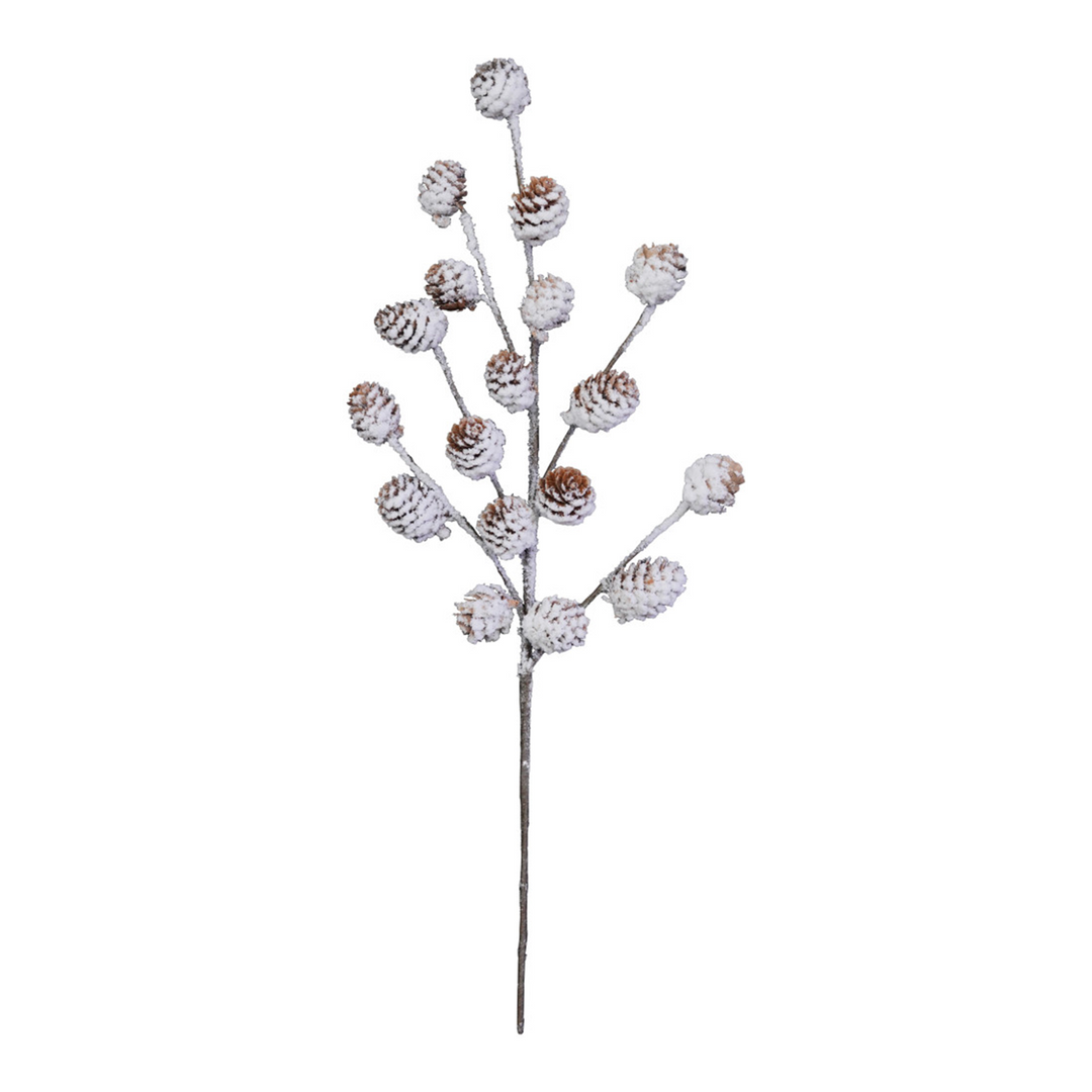 Pinecone Stem w/ Snow Finish
