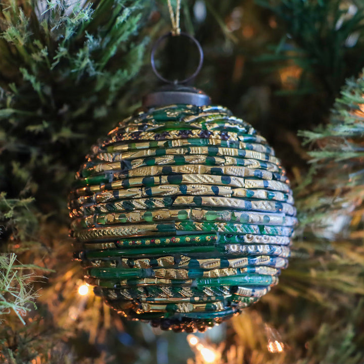 Glass Mosaic Ball Ornament