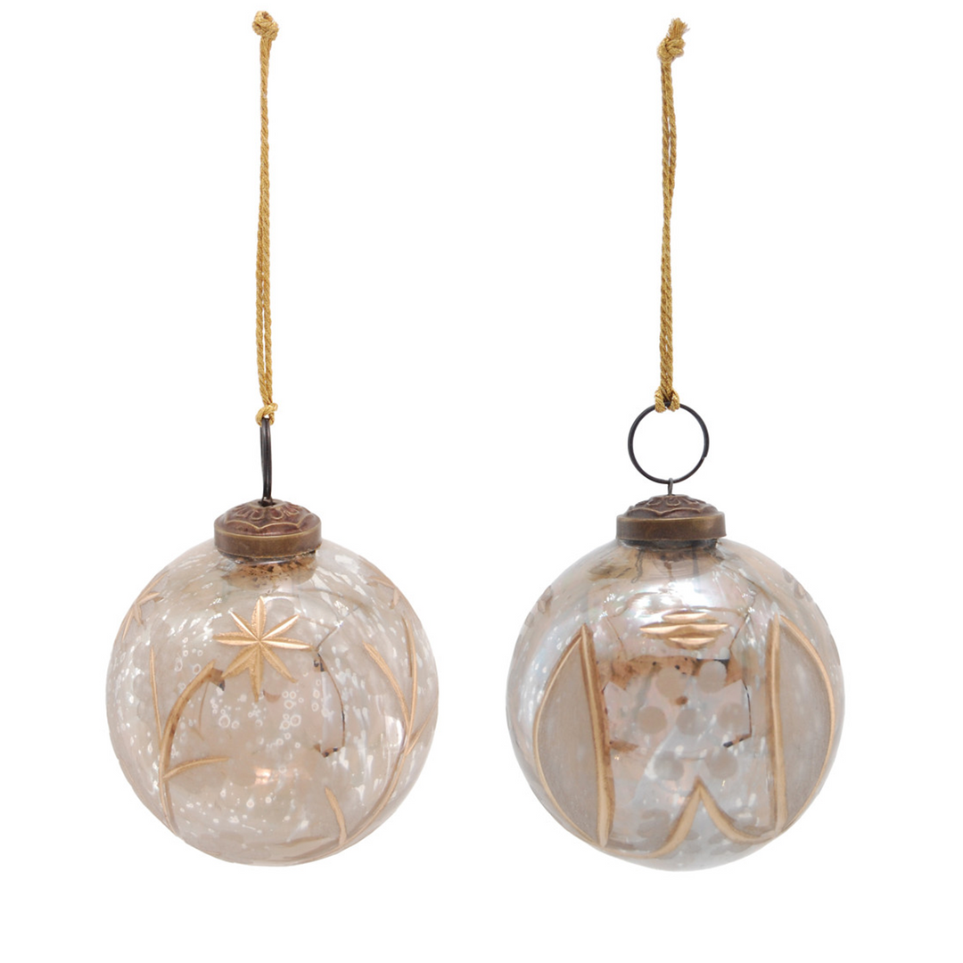 3" Glass Ball Ornament