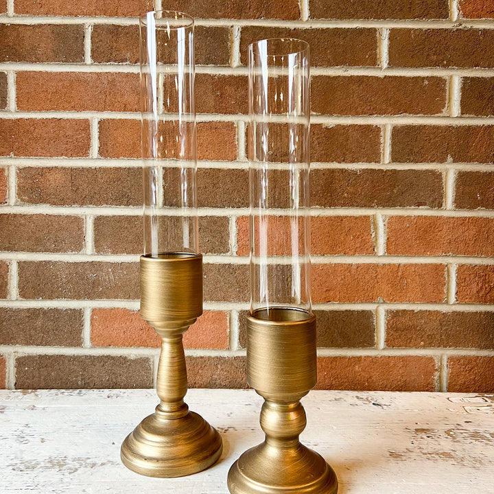 Gold Glass Hurricane