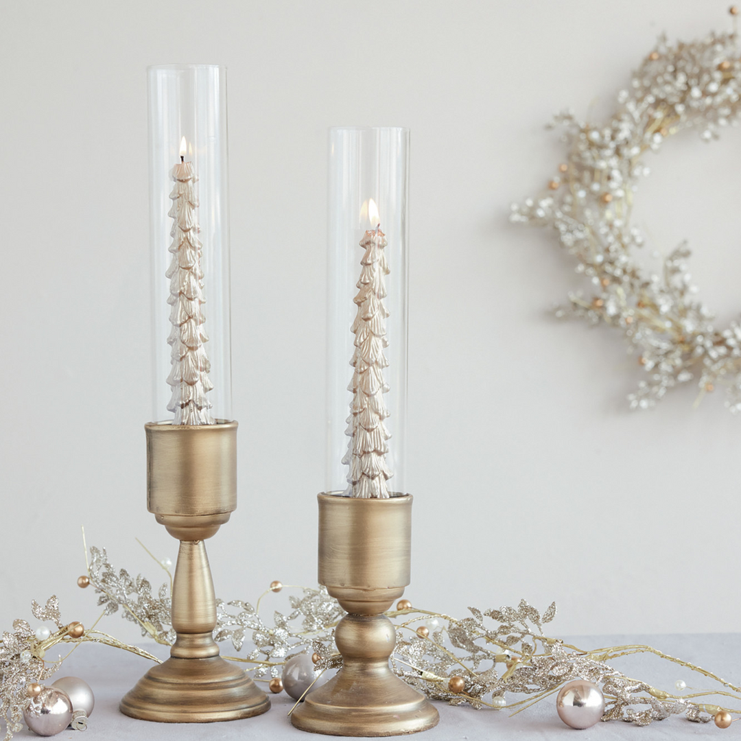 Gold Glass Hurricane