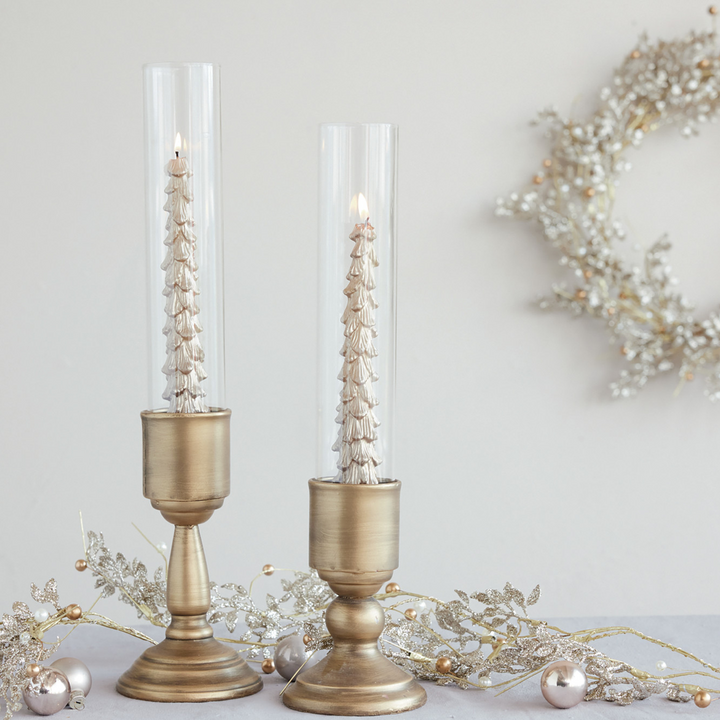 Gold Glass Hurricane