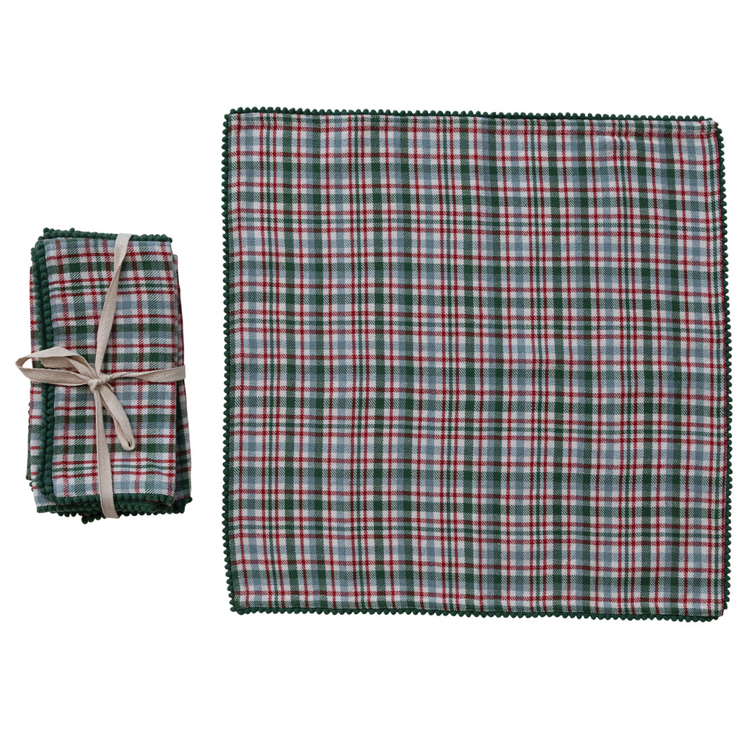 Cotton Napkins - Plaid