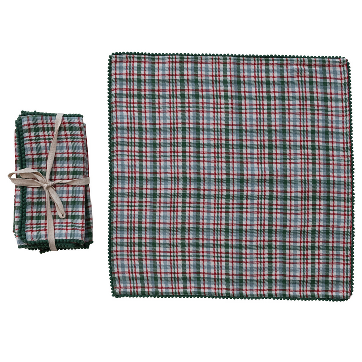 Cotton Napkins - Plaid
