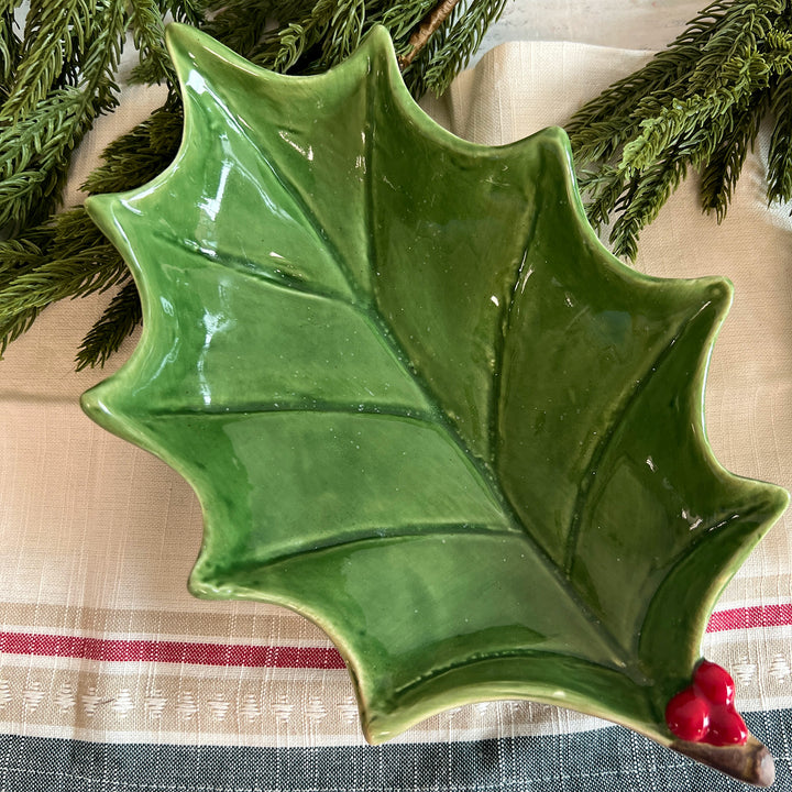 Holly Leaves Tray