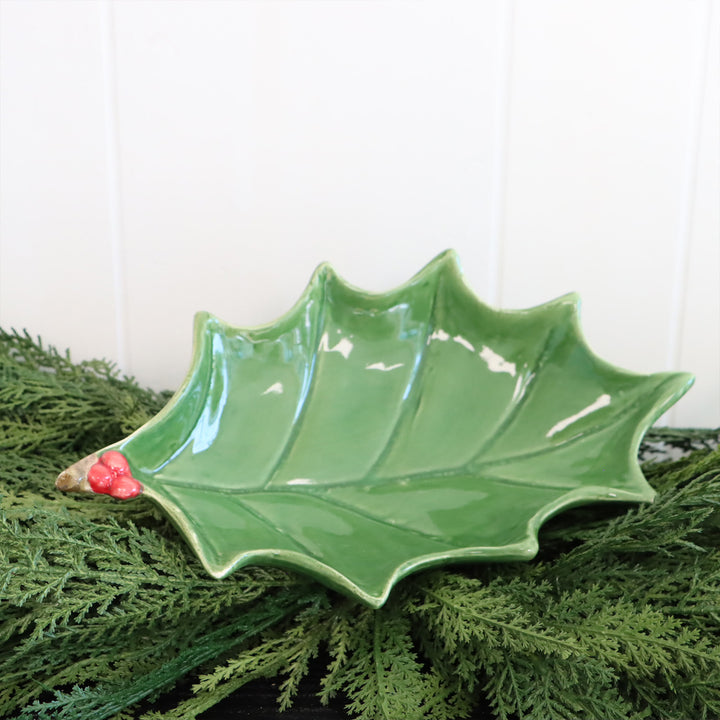Holly Leaves Tray