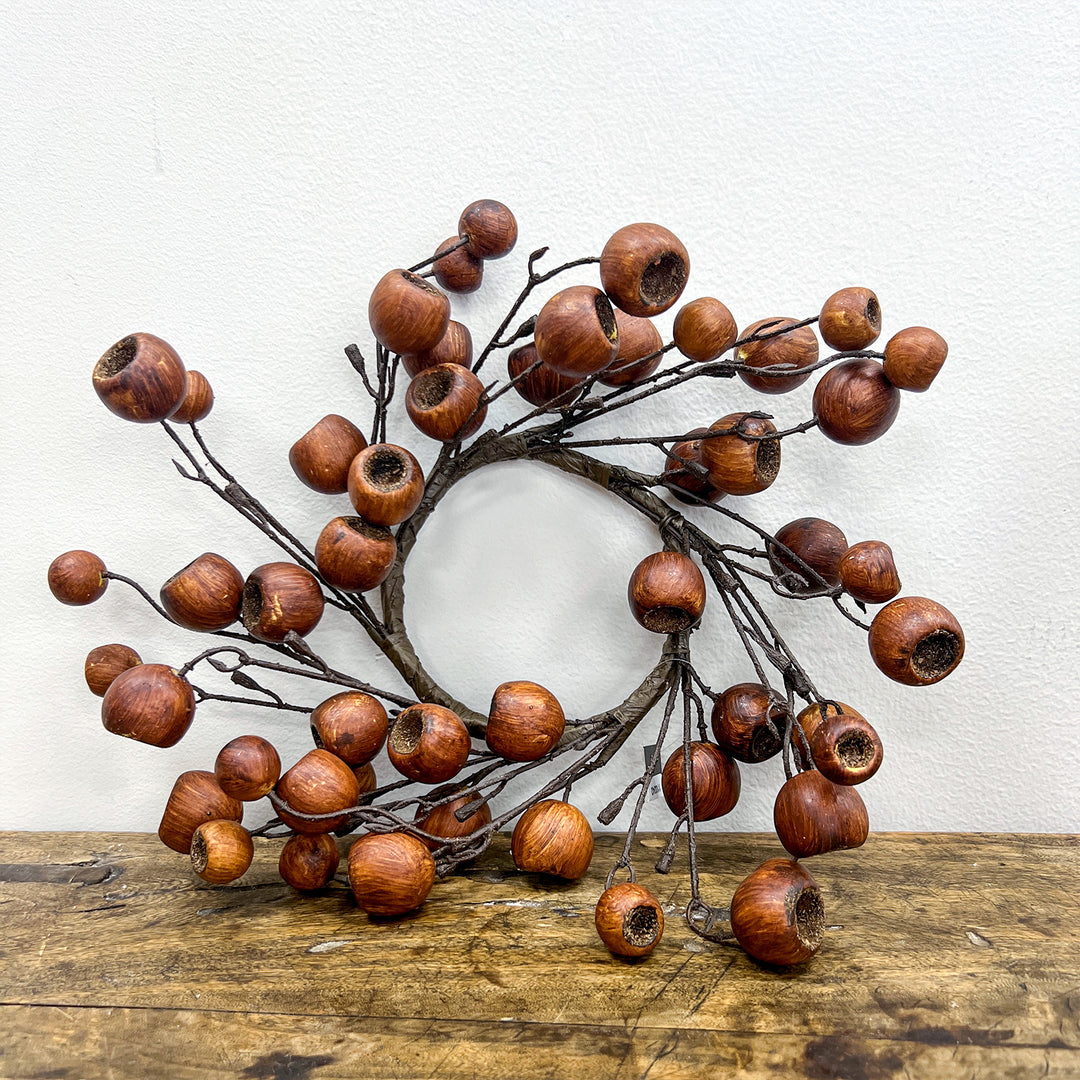 12" Brown Candle Ring