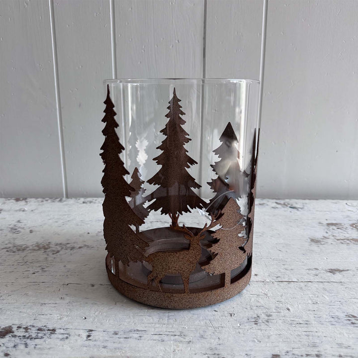Rusted Metal Candleholder