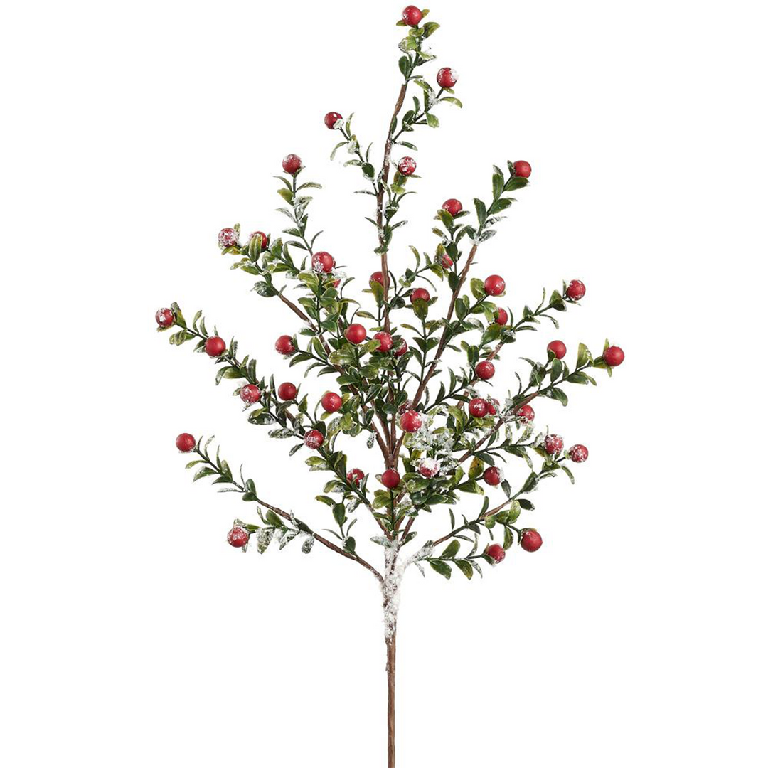 Snowed Berry Spray - Red