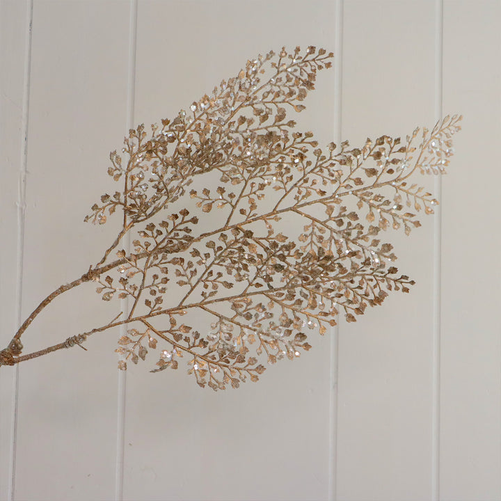 Sequin Fern - Champagne