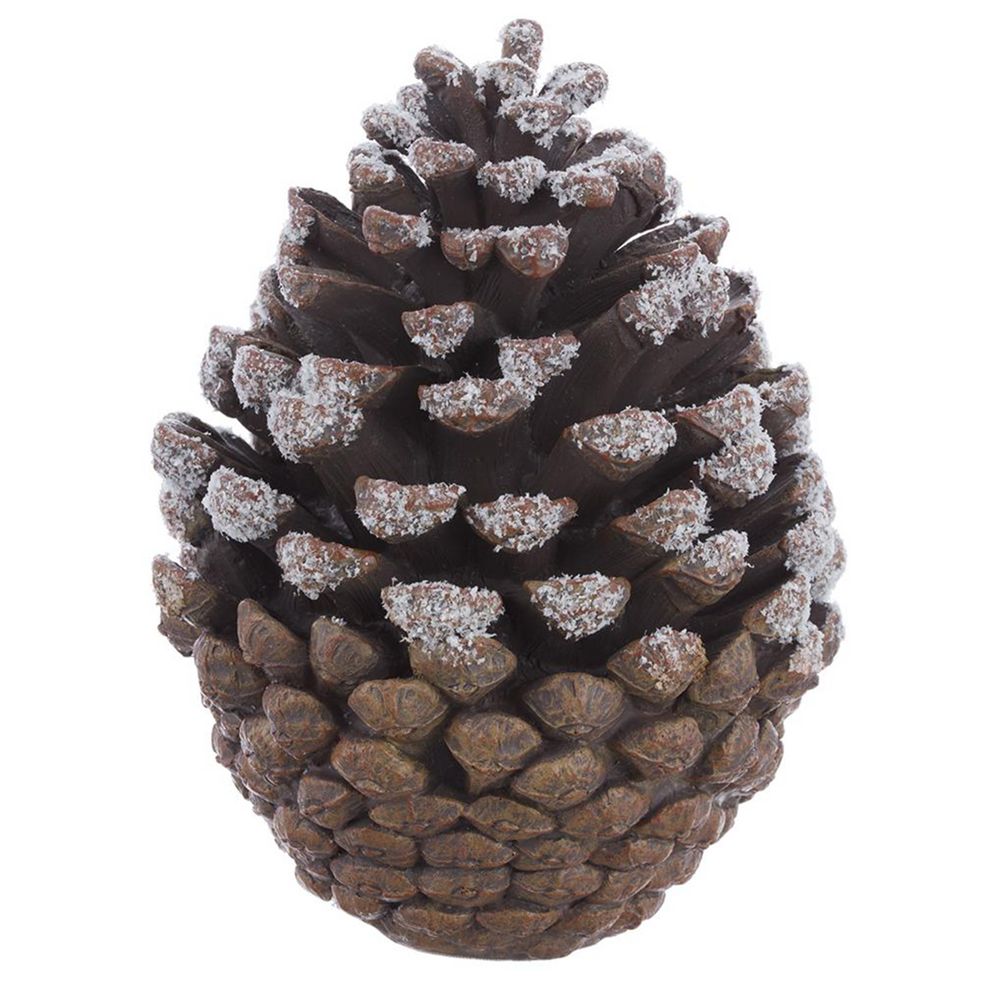 Table Top Frosted Pine Cone