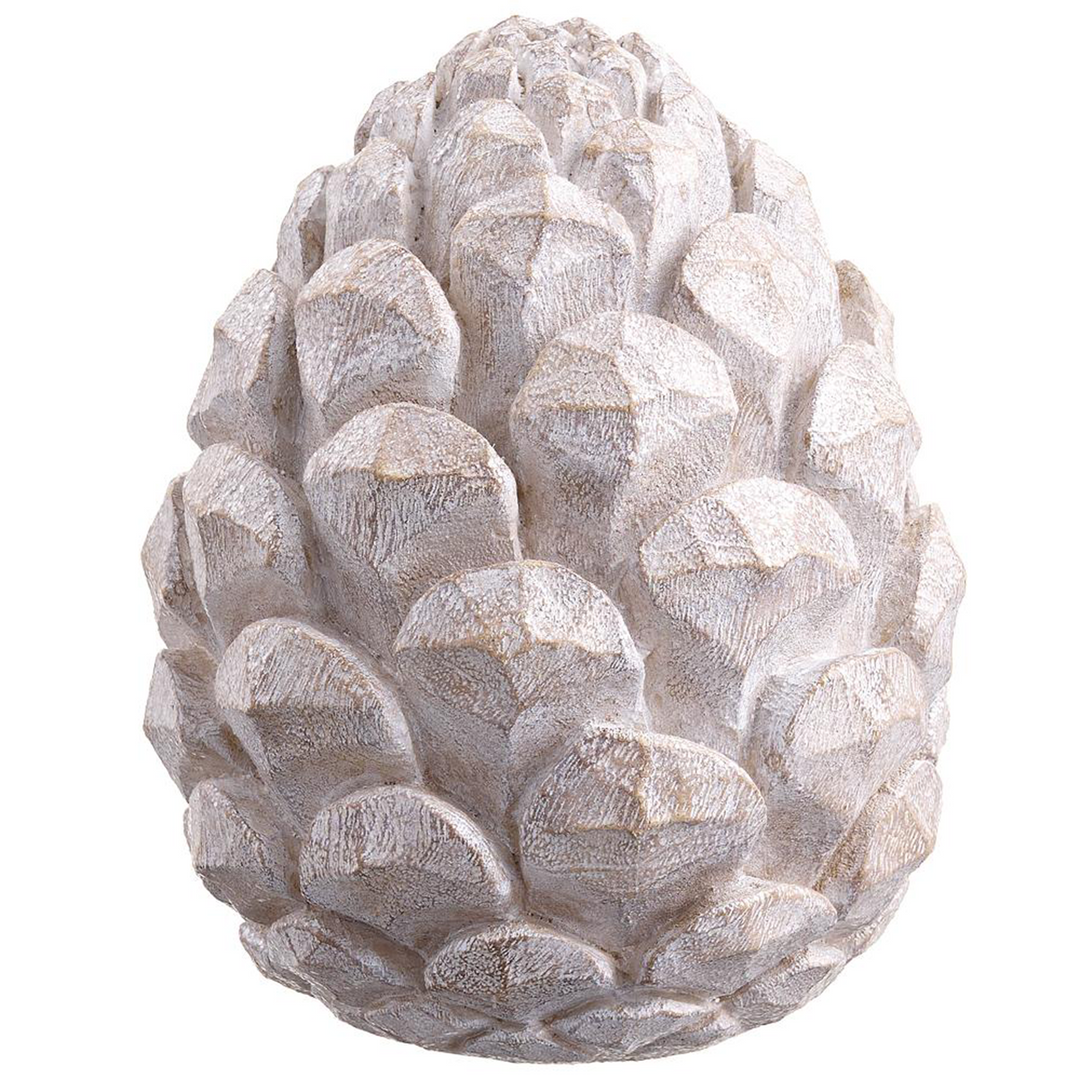 Table Top Pinecone - Whitewashed