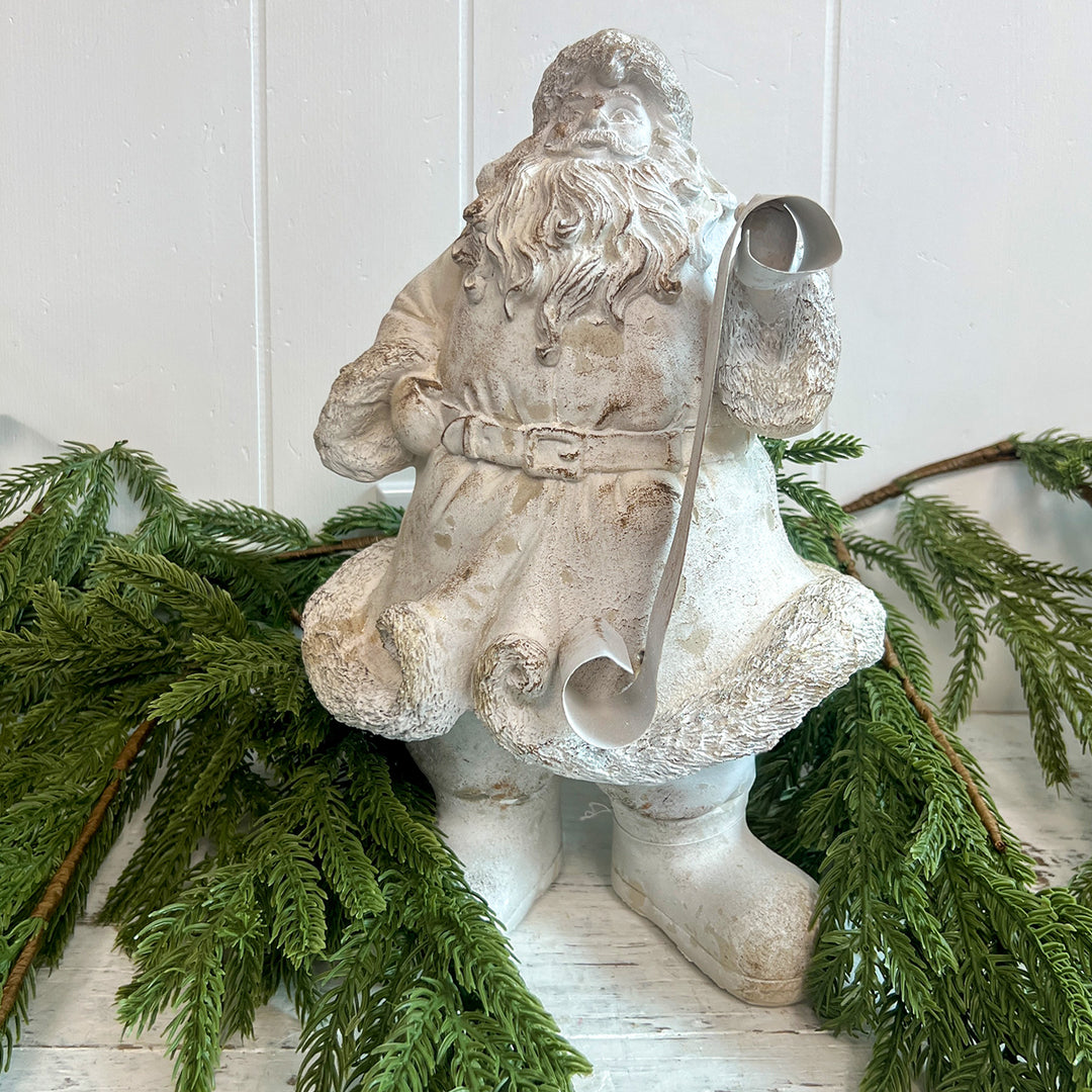White Antique Santa