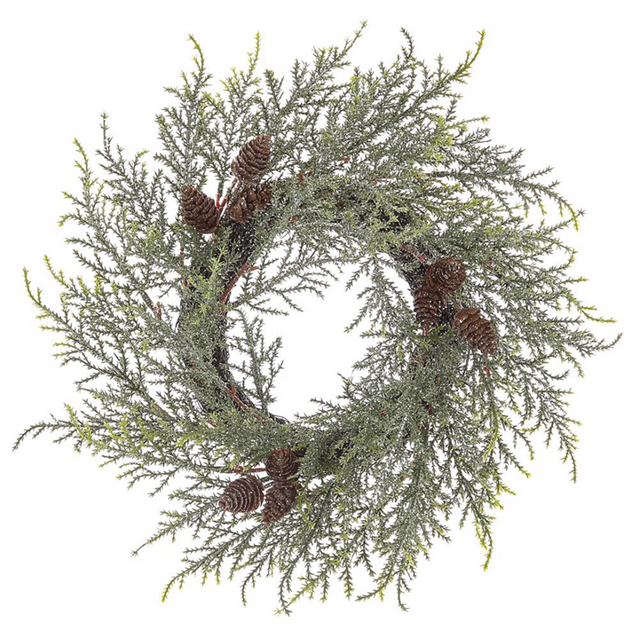 Glittered Pine Cone Wreath