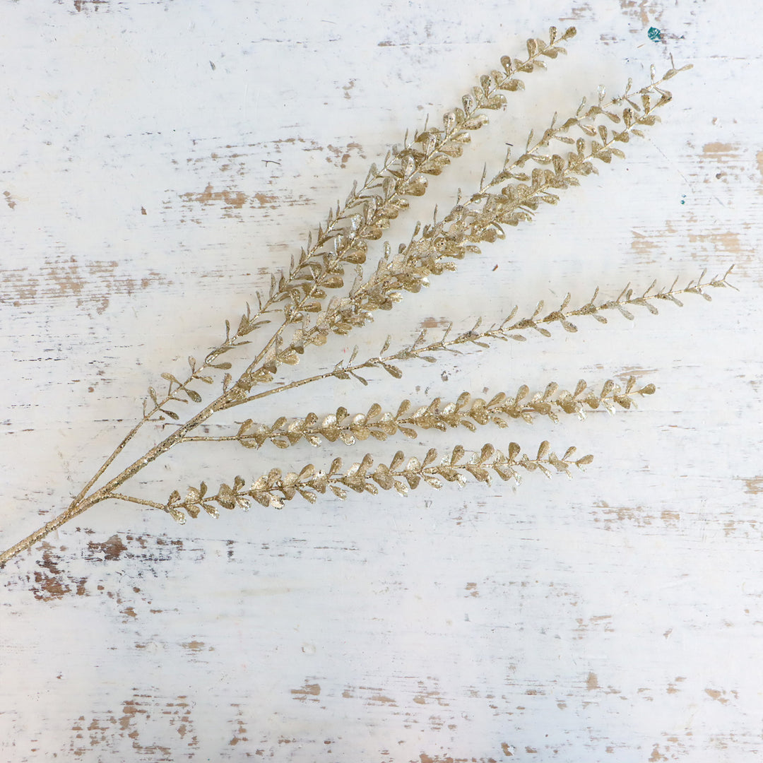 Glittered Stem - Champagne