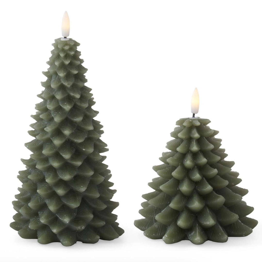 Green LED Christmas Tree Candle