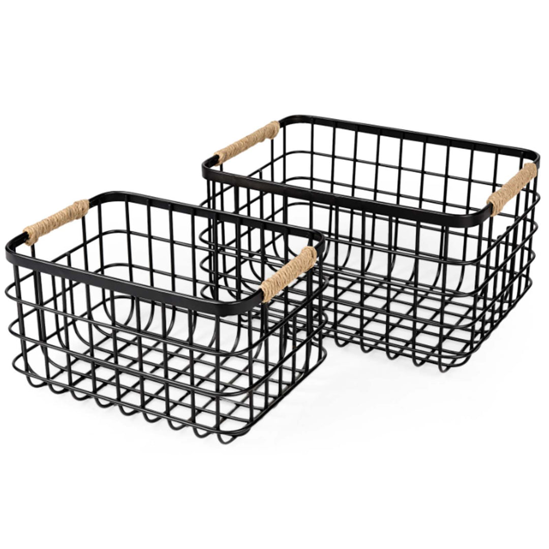 Metal & Rope Basket