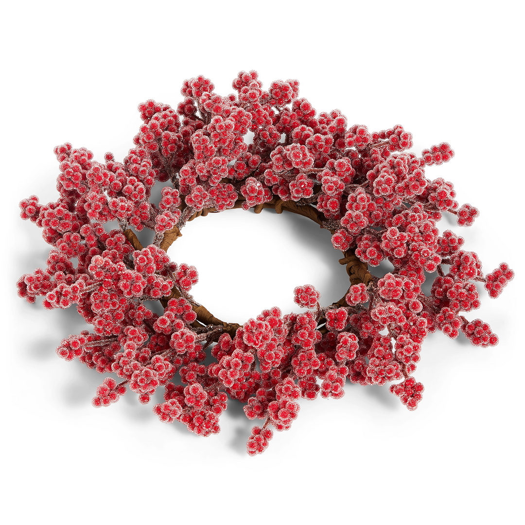 Iced Red Berry Candle Ring