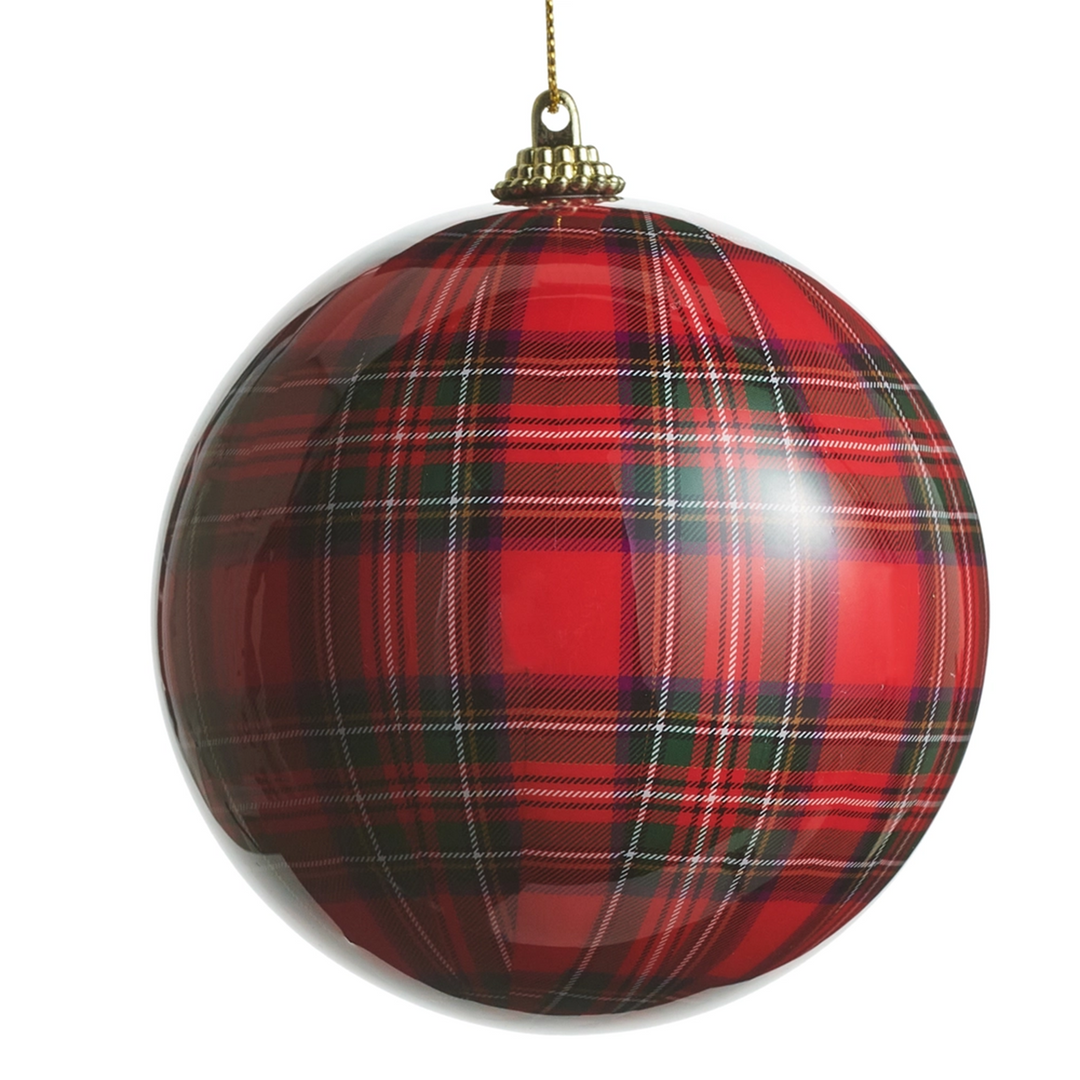 Red Plaid Ornament