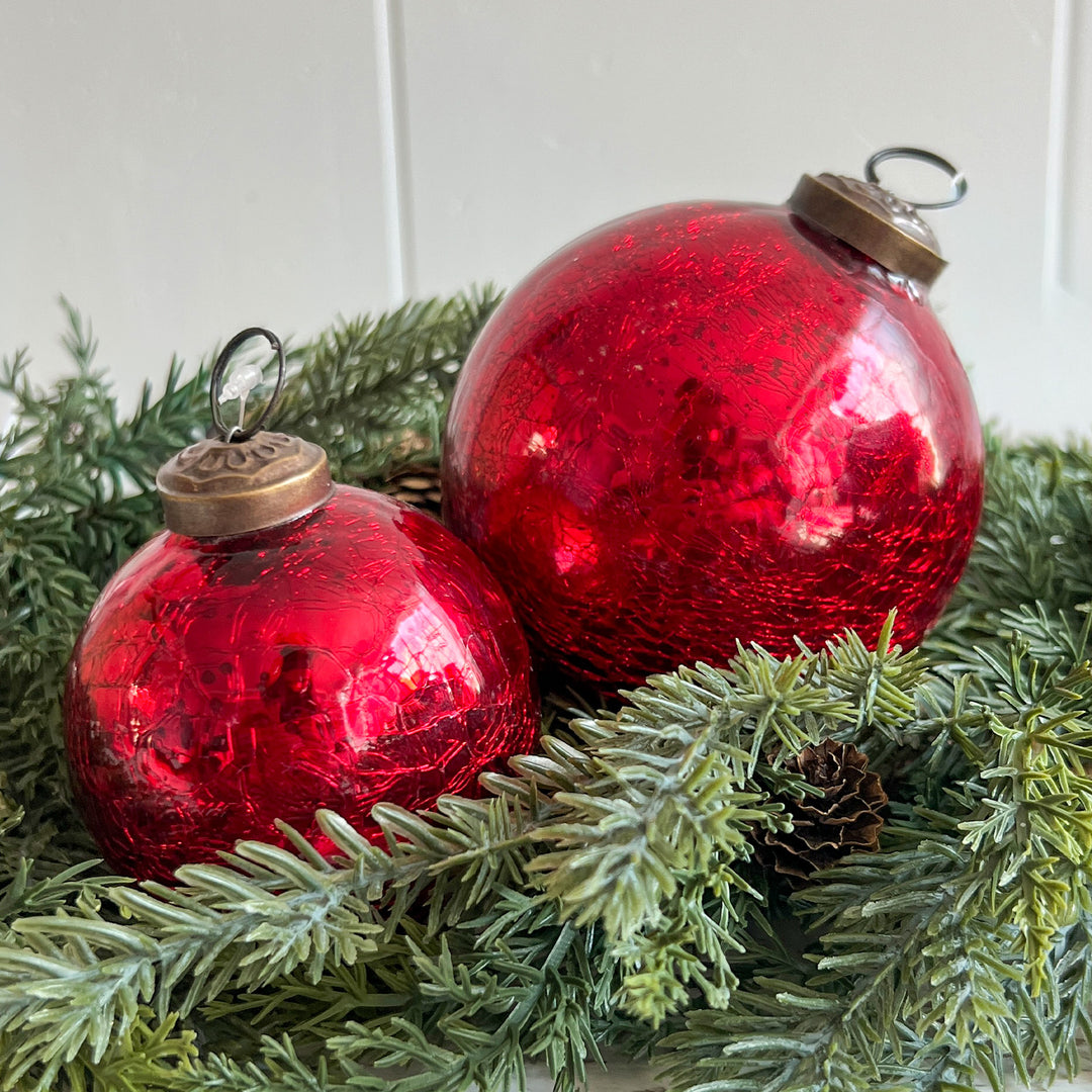 Marbled Red Ornament